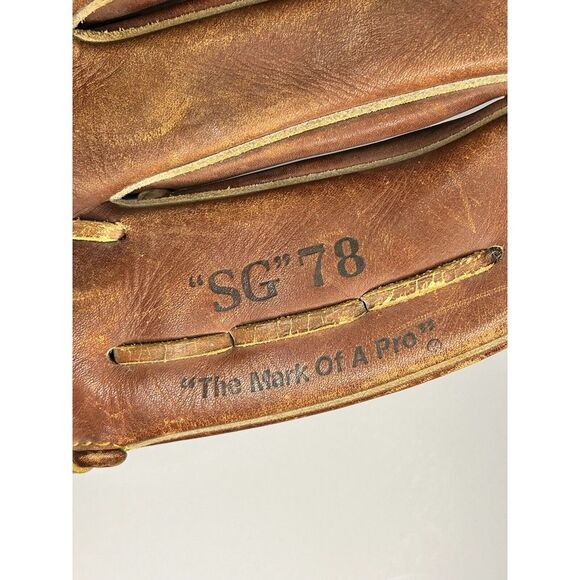 Rawlings SG78 The Mark of a Pro Fastback Leather Glove Right Throw, Needs Clean - Picture 3 of 10